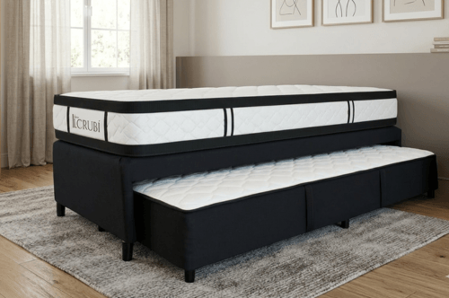 Sommier + Carrito Dual LC Rubí 1 Plaza 100x200